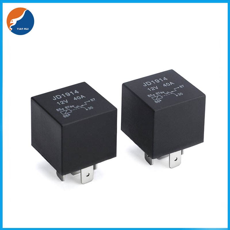 Automobile relay JD1912 JD1914 4-foot 5-foot relay 40A 50A high-power DC relay 2