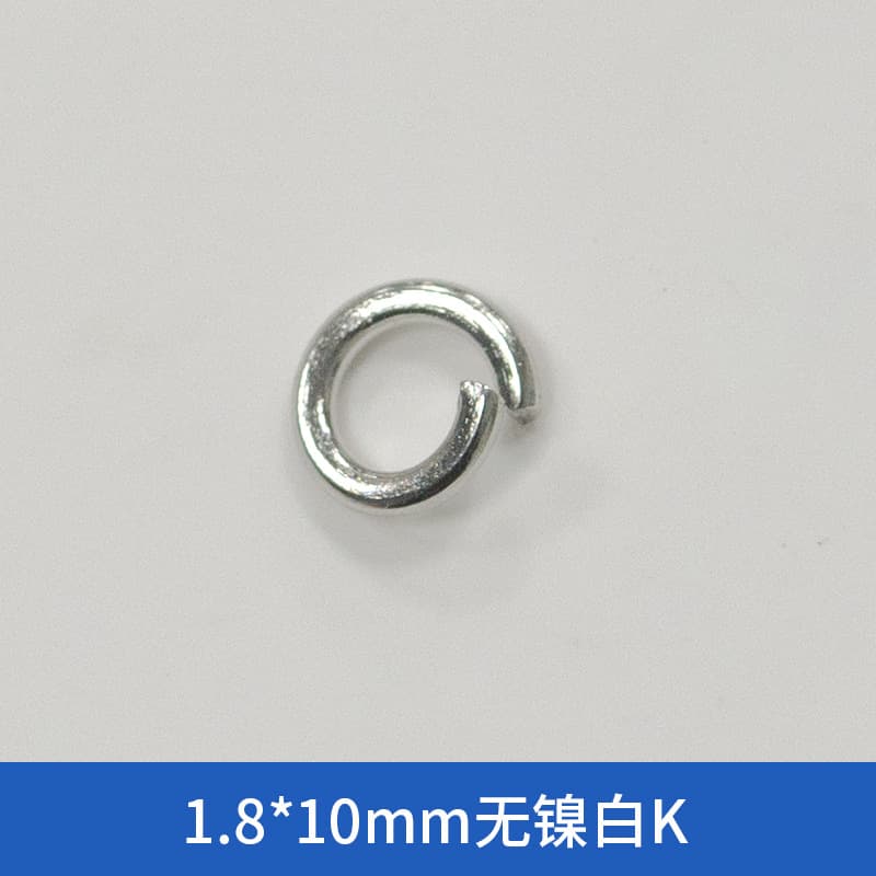 1.8*10mm nickel-free white k [100]
