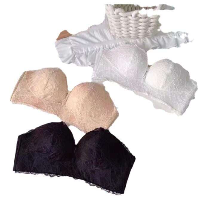 Strapless Intimates for Women with Small Breasts, Push-Up, Auxiliary Breasts, Anti-Sagging, No Wires, Summer Beautiful Back Tube Top Bra, Sexy 5