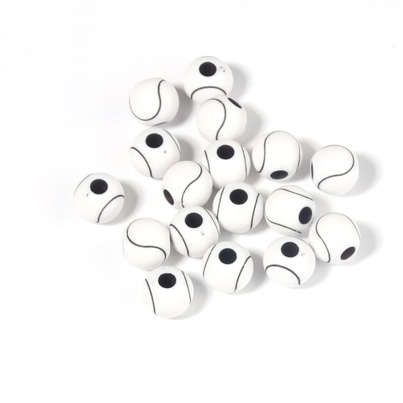 12mm white tennis ball
