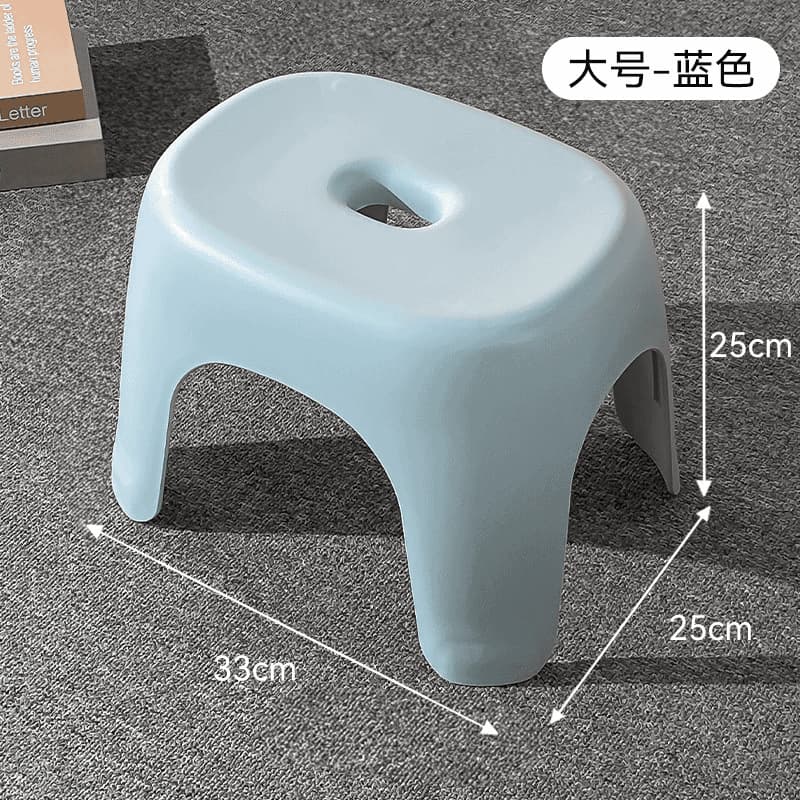 Bathroom low stool-blue large size 33*25*25