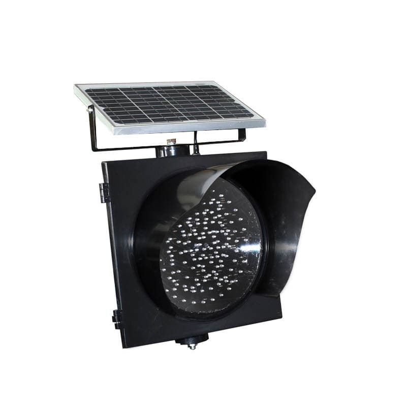 300MM Solar Yellow Flashing Light, Solar LED Signal Light Lamp, Solar Warning Light 4