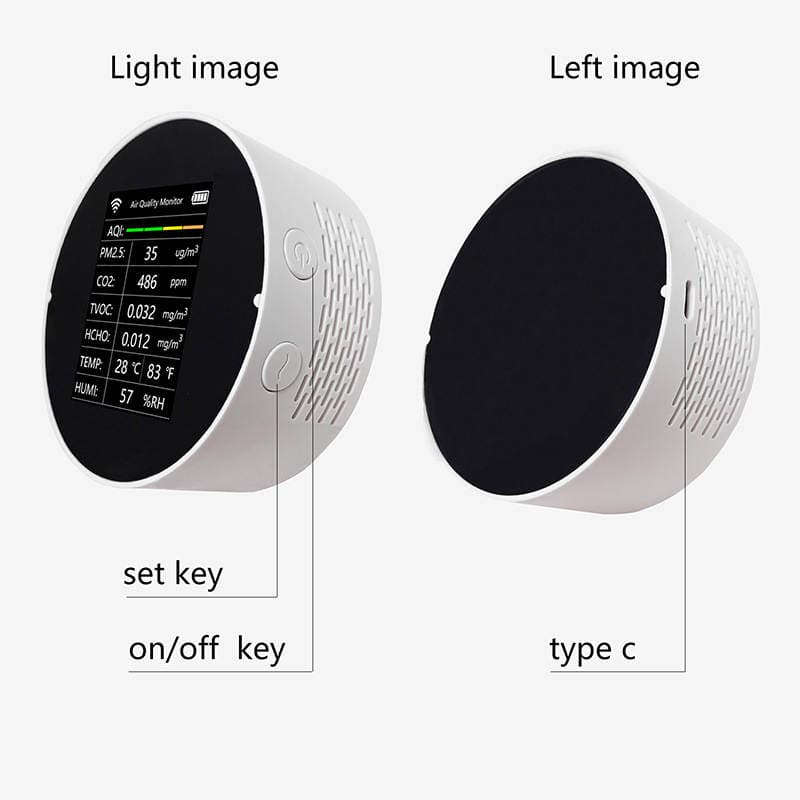 Air quality detector multifunctional CO2 odor NDIR graffiti WIFI mobile phone interconnection environment detection instrument 3