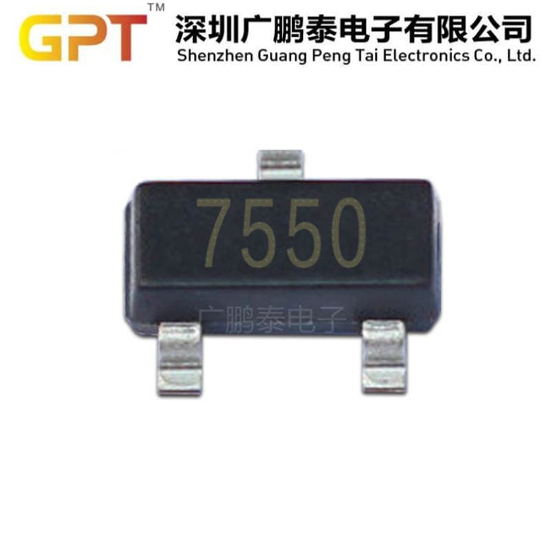 Ht7550-1 7550 Ht50 Silk Screen High Voltage Resistance 40V Low Power Consumption Ldo Three-Terminal Linear Voltage Regulator Tube Chip Ic 2