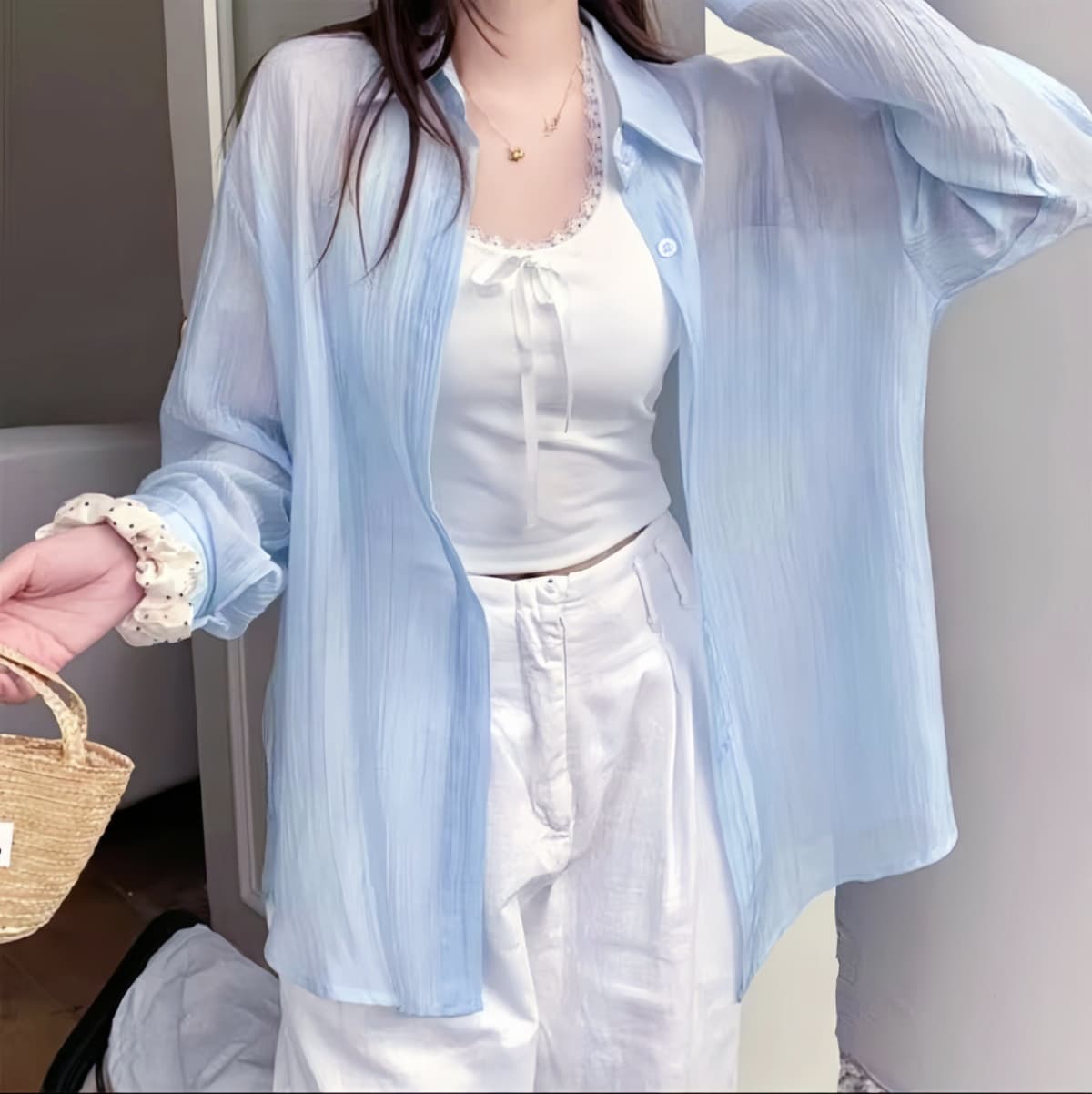 268 blue without pockets