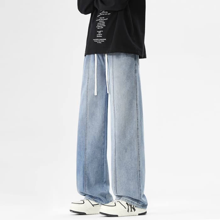 Light blue regular fit (panelled design)