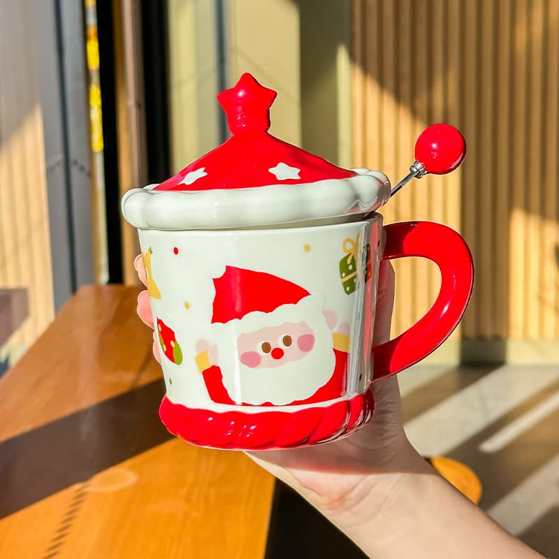 Star christmas cup-red
