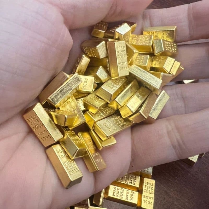 Thick 1.4cm small gold bar