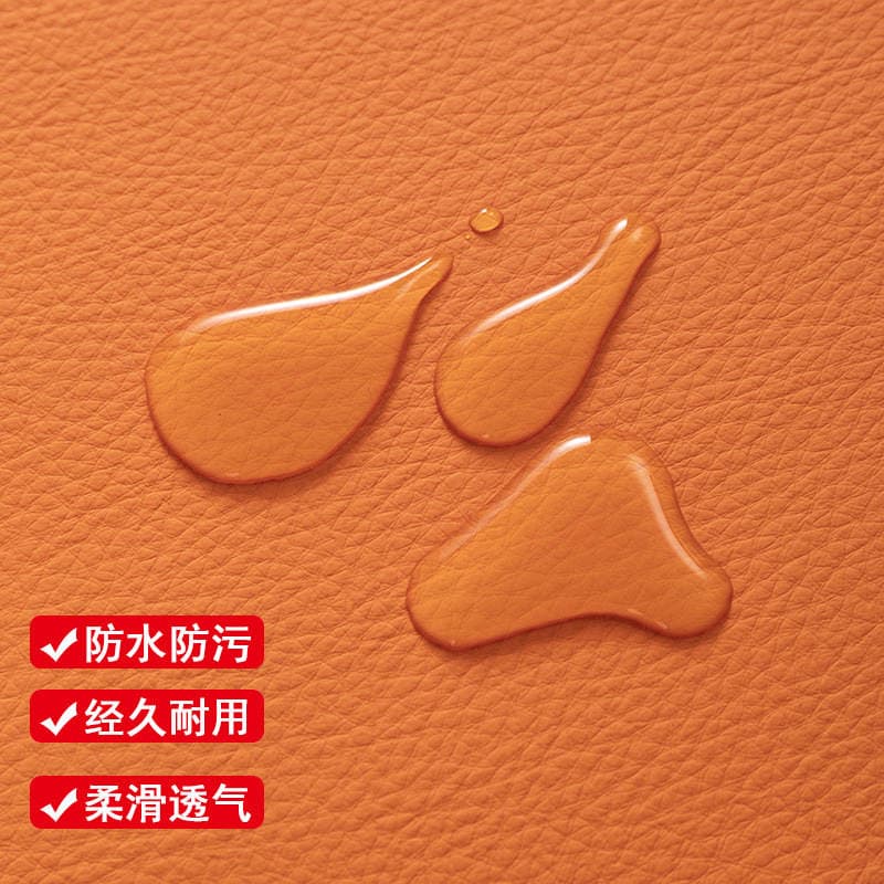 0.7mm Anti-Cat Scratch Leather with Lychee Pattern, Scratch-Resistant, Waterproof, Special Leather Fabric for Pet Sofas, Furniture, Bags, and Tablecloths 2