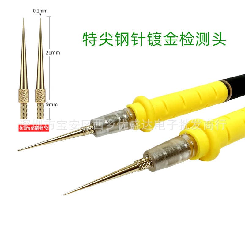 Special Pointed Steel Needle 20A Silicone Wire Multimeter Pen Universal Multimeter Pen Line Multimeter Pen Replaceable Needle 4