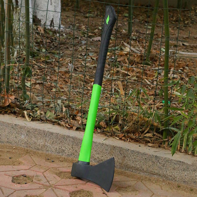 Plastic-coated steel axe fire rescue engineering construction outdoor camping axe woodworking wood splitting logging axe luxuriant tool 3