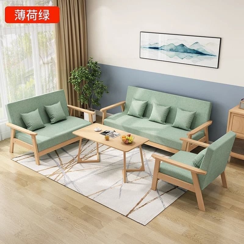 Clear varnish wood color + mint green [eco-friendly paint]