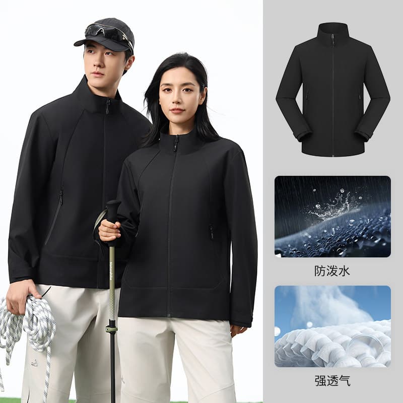 Black [4-in-1 new process ←→ stand collar water-repellent]