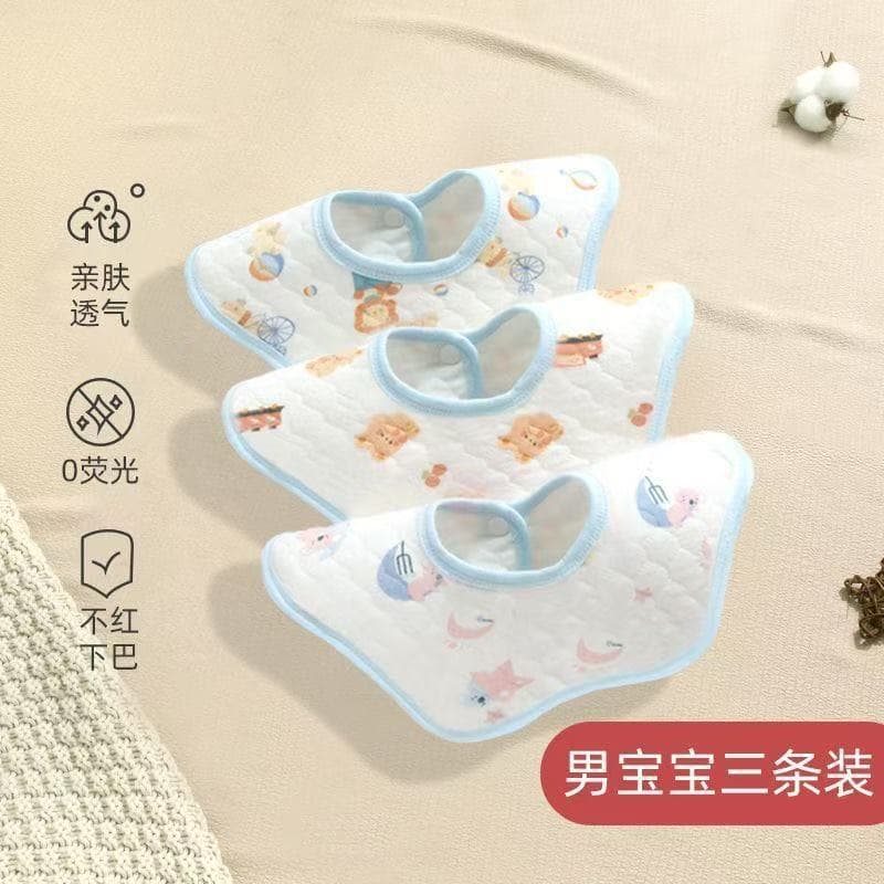 Three-pack blue trim floral