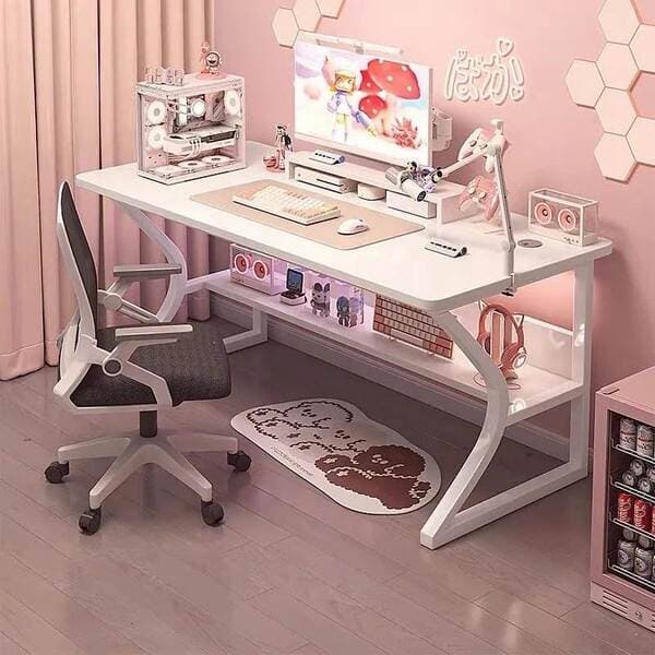 E-Sports Table, Home Computer Table, Office Desk, Desktop Home-Use Simple Bedroom Desk, Study Writing Desk