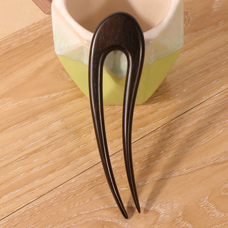 Large purple sandalwood u hairpin--style 04 (15cm)