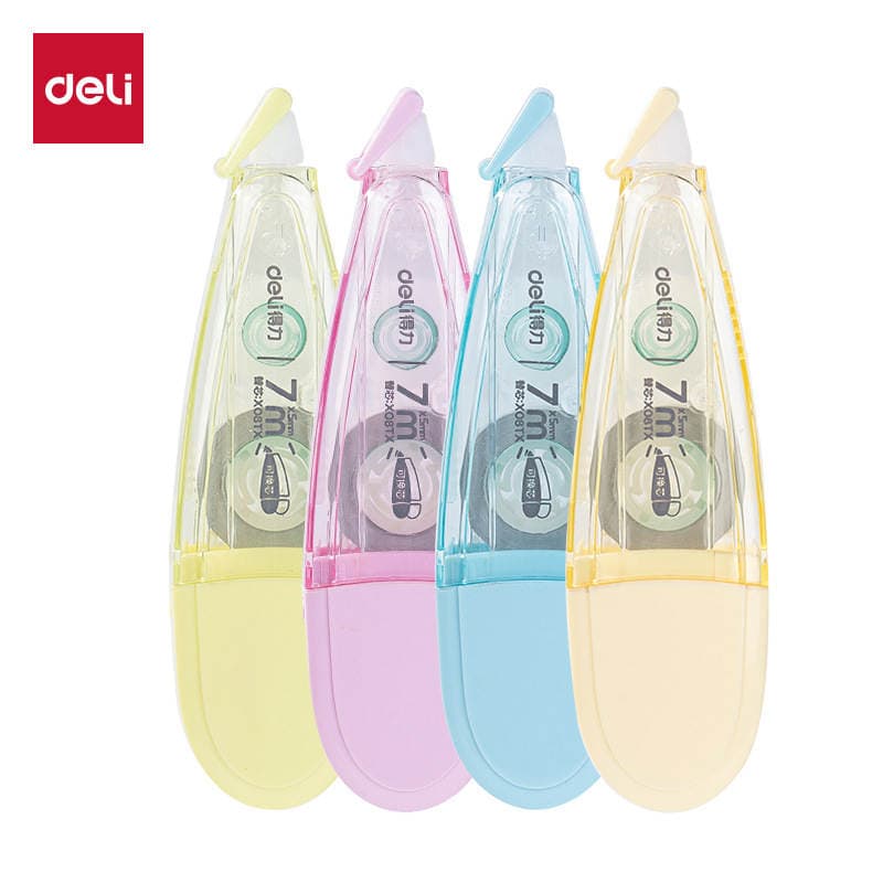 Deli X11 Tələbə Qələm Formalı Korreksiya Lenti, Dəyişdirilə Bilən Doldurucular, Böyük Həcm 1