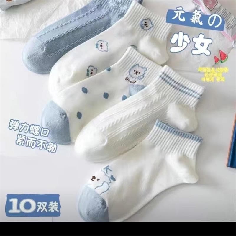 Female boat cartoon ok (10 pairs/pack of 5 colors mixed)