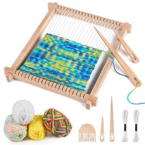Wooden Yarn, Wood Craft Weaving Materials, Loom, Children's Handmade Gifts, Girls' Kindergarten Area Corner Teaching Aids