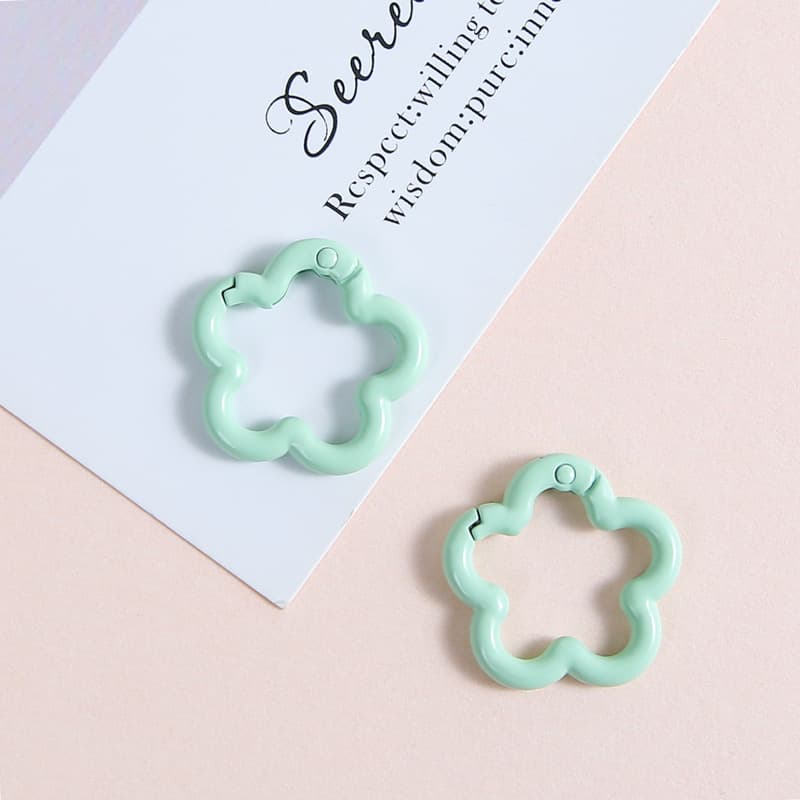 [mint green] plum blossom spring buckle