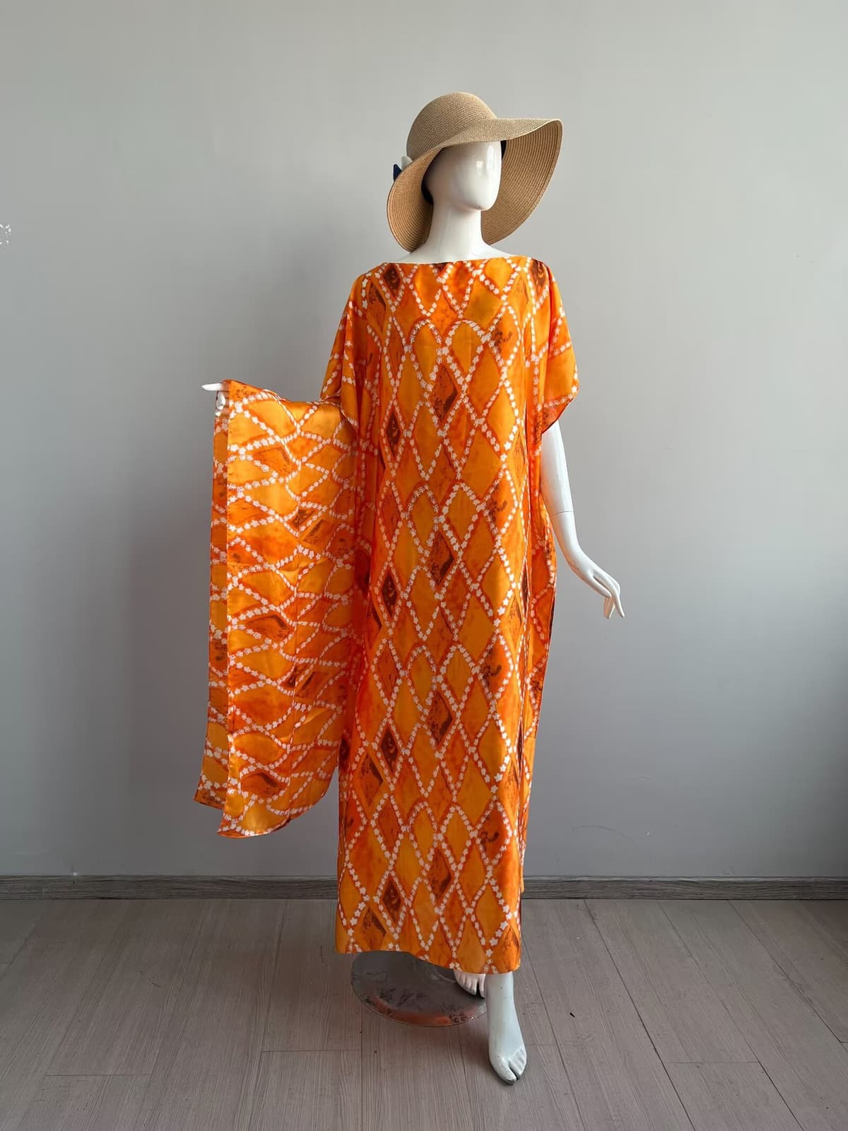 026-sakura check-warm orange
