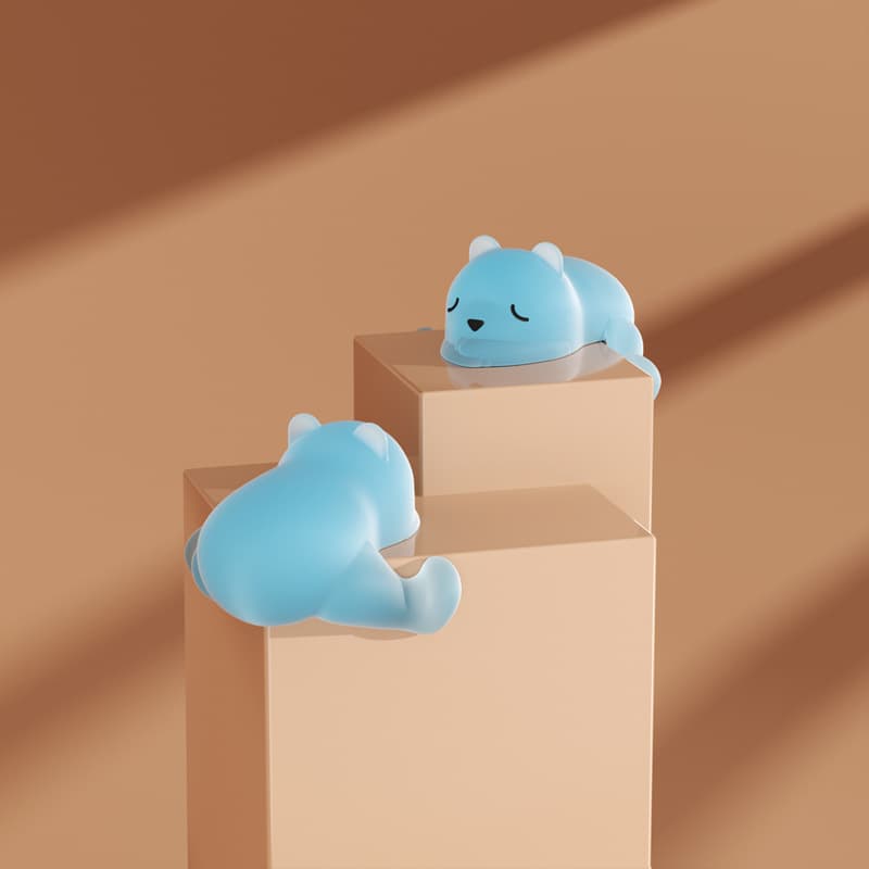 Sleepy bear jelly blue