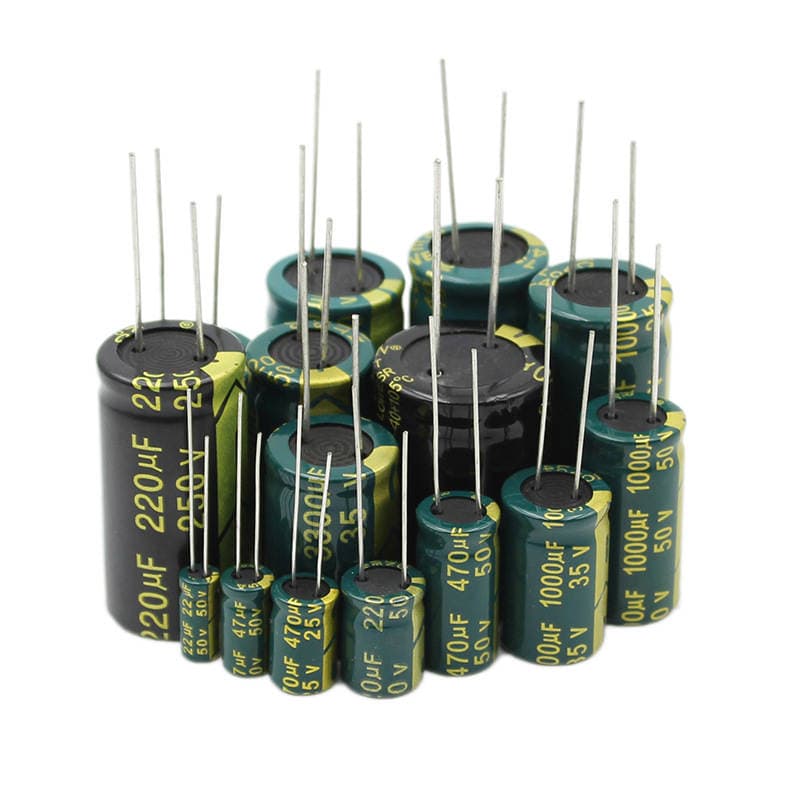 Direct Plug-In High Frequency Aluminum Electrolytic Capacitor 10/16V/25/35/100/50V10Uf22/470/1000/2200Uf 2