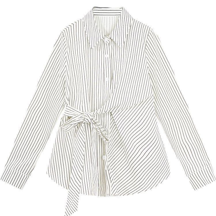 White striped shirt
