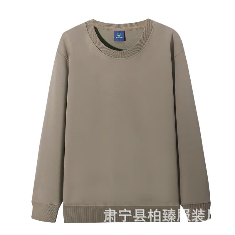 Khaki-round neck thin section