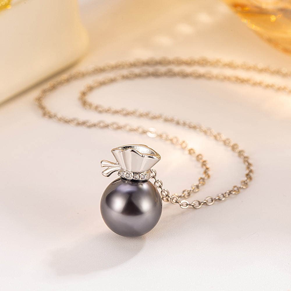Korean-Style Light Luxury Sachet Bag with Faux Pearl Clavicle Chain for Women, Simple Daily Commuter Jewelry Set, Hot Sale 3