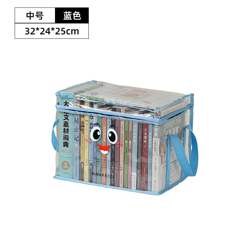 Book bag smiley-blue medium