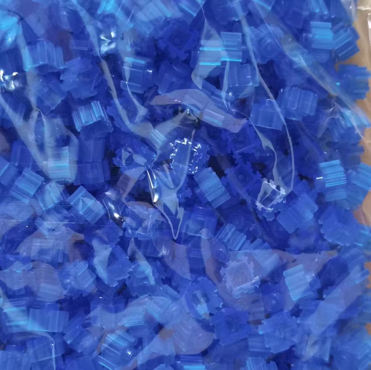 Transparent blue