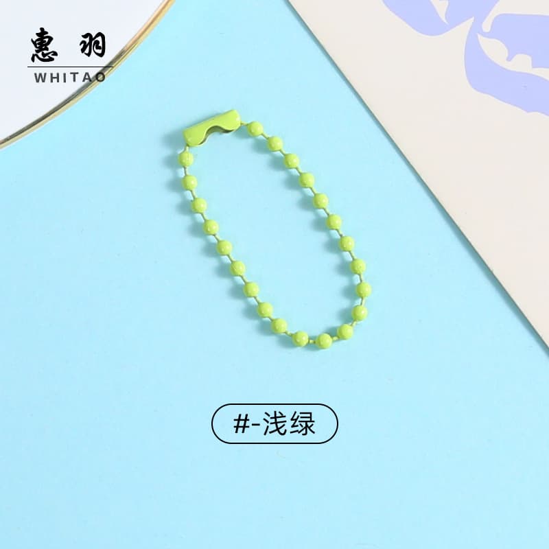 [light green] painted bead chain