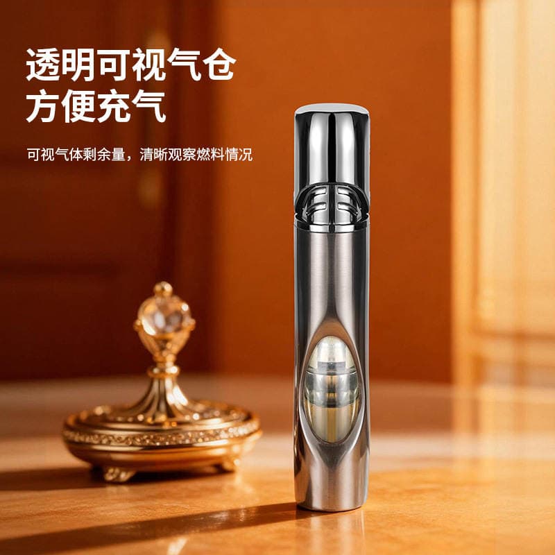Kompakt Mavi Alovlu Küləkdən Qorunan Doldurula Bilən Alışqan 2