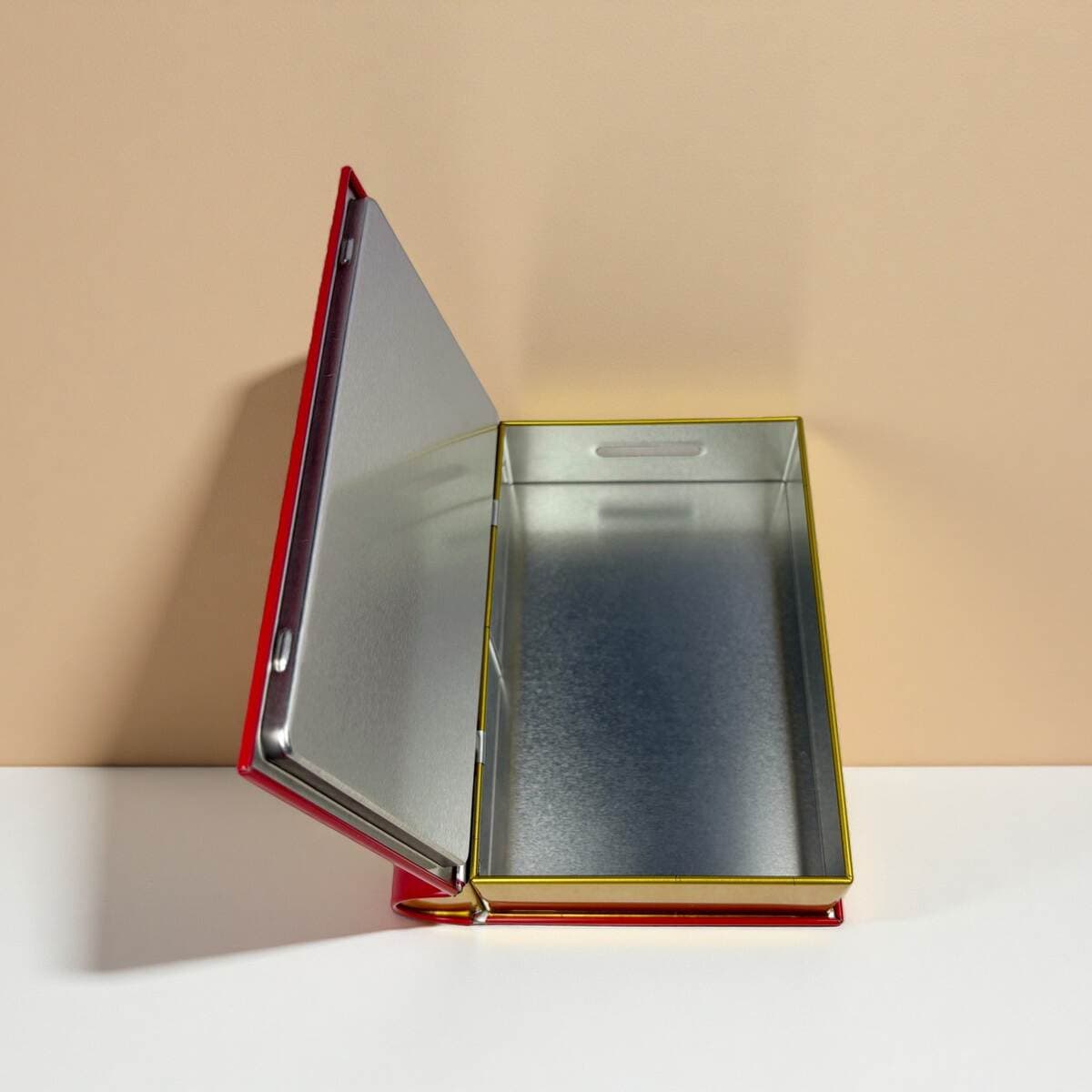 In-Stock Money Box Tinplate Packaging Box Book-Shaped Storage Box Rectangular Card Storage Gift Box 4