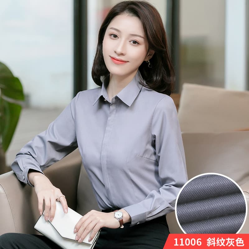 Grey plain V-neck