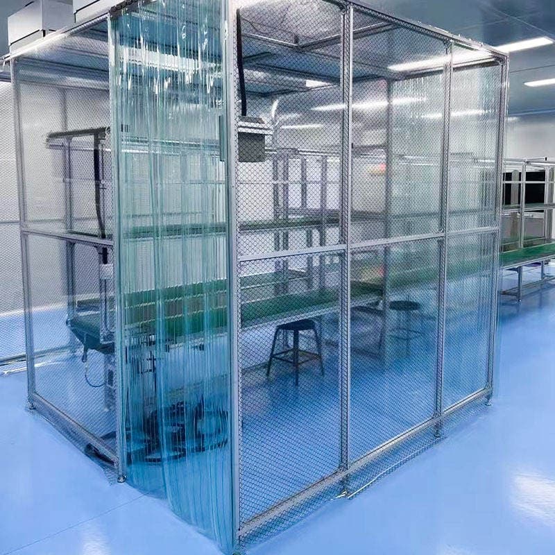 Air Purification Equipment Aluminum Profile Clean Room Ffu Dust-Free Workshop Purification Room Simple Clean Room Manufacturer Customization 4