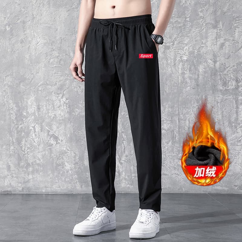 Straight cashmere pants-Red Label