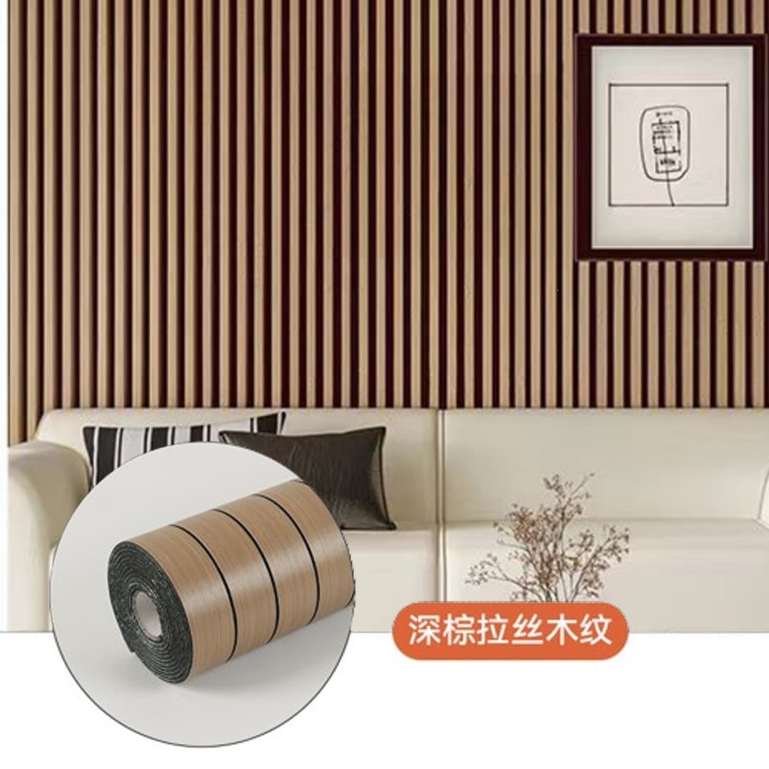 Thickened - dark brown brushed wood grain mw604