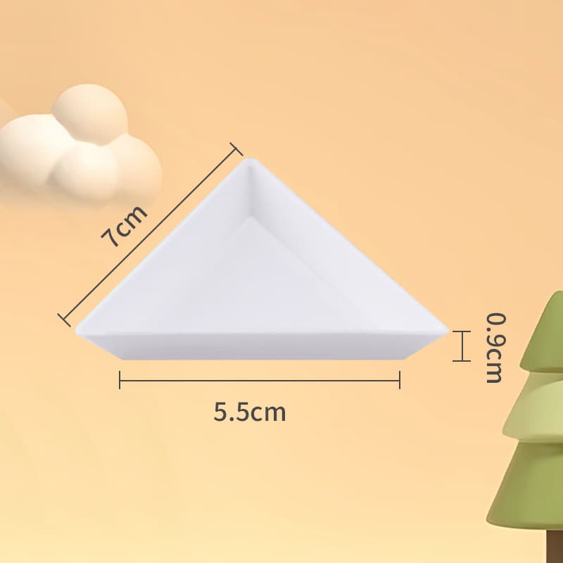 6cm triangular plate