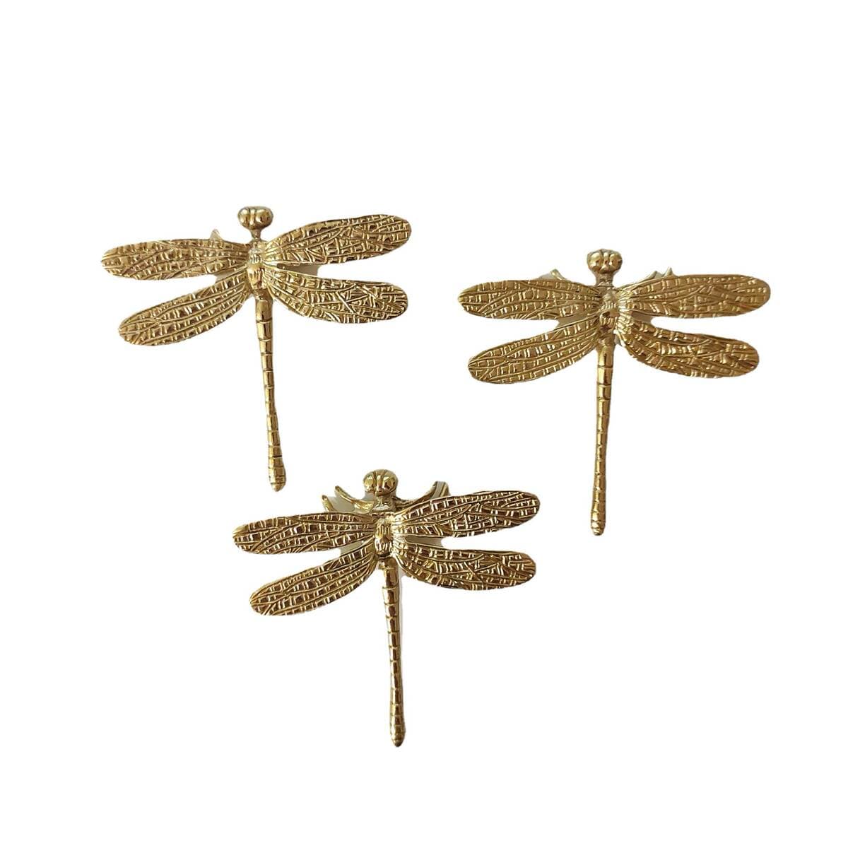 Brass Dragonfly Furniture Handle Ceramic Accessories Furniture Accessories Background Wall Decoration 3