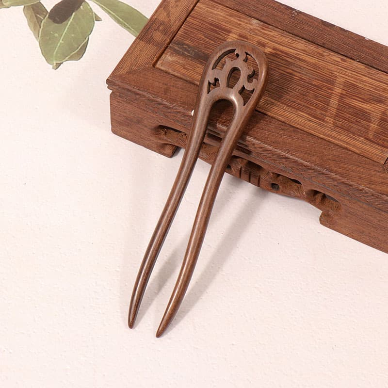Big-leaf rosewood---small window grille with round head (13cm)