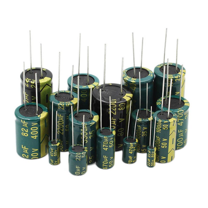 Direct Plug-In High Frequency Aluminum Electrolytic Capacitor 10/16V/25/35/100/50V10Uf22/470/1000/2200Uf 3