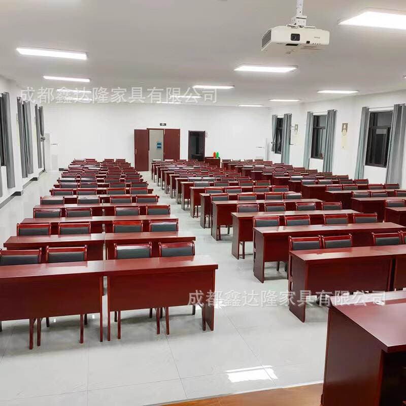 Simple Conference Table and Chair Set, Double Conference Table, Training Room, Business Main Table, Painted Solid Wood Office Desk, Strip Table 2