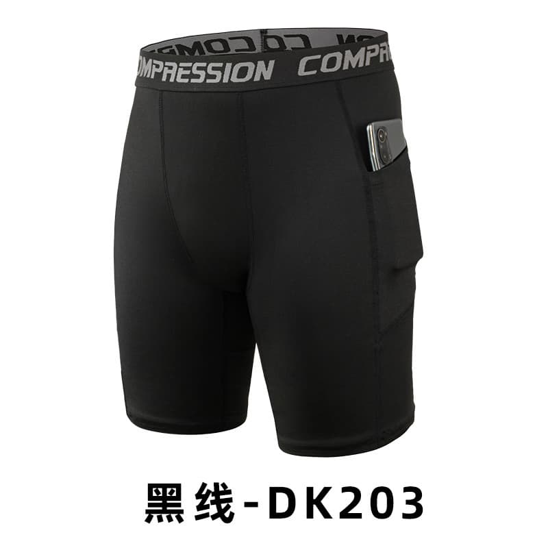 Regular style five-point stretch pants (black)