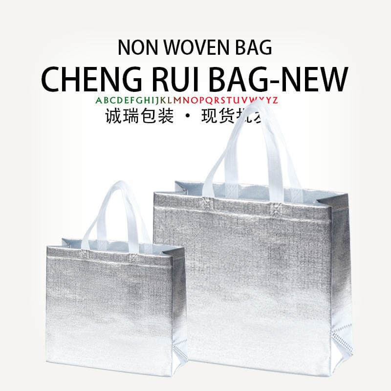 In-Stock Laser-Coated Non-Woven Fabric Bags for Clothing, Eco-Friendly Non-Woven Fabric 3D Laminated Bags 3