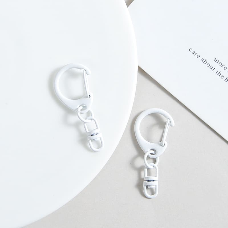[white] d-shaped buckle + 8-shaped buckle