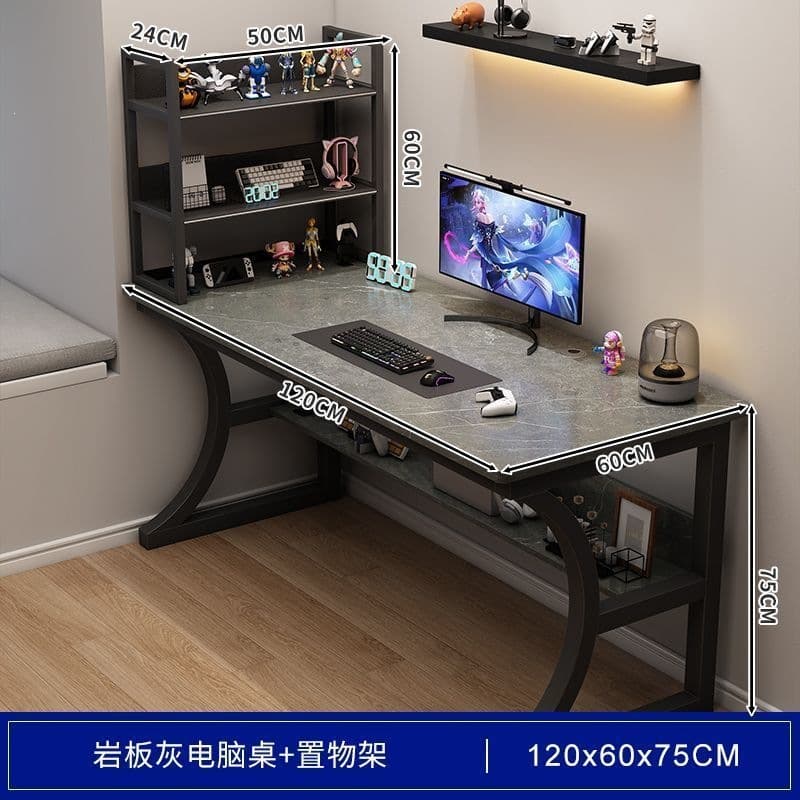 [free desktop bookshelf] slate gray 120cm