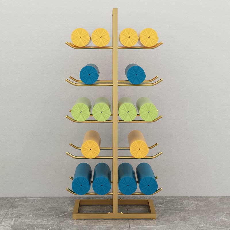 Yoga Mat Storage Rack, Gym Storage Rack, Rack for Storing Yoga Mats, Yoga Studio Tools and Equipment, Large Capacity 4