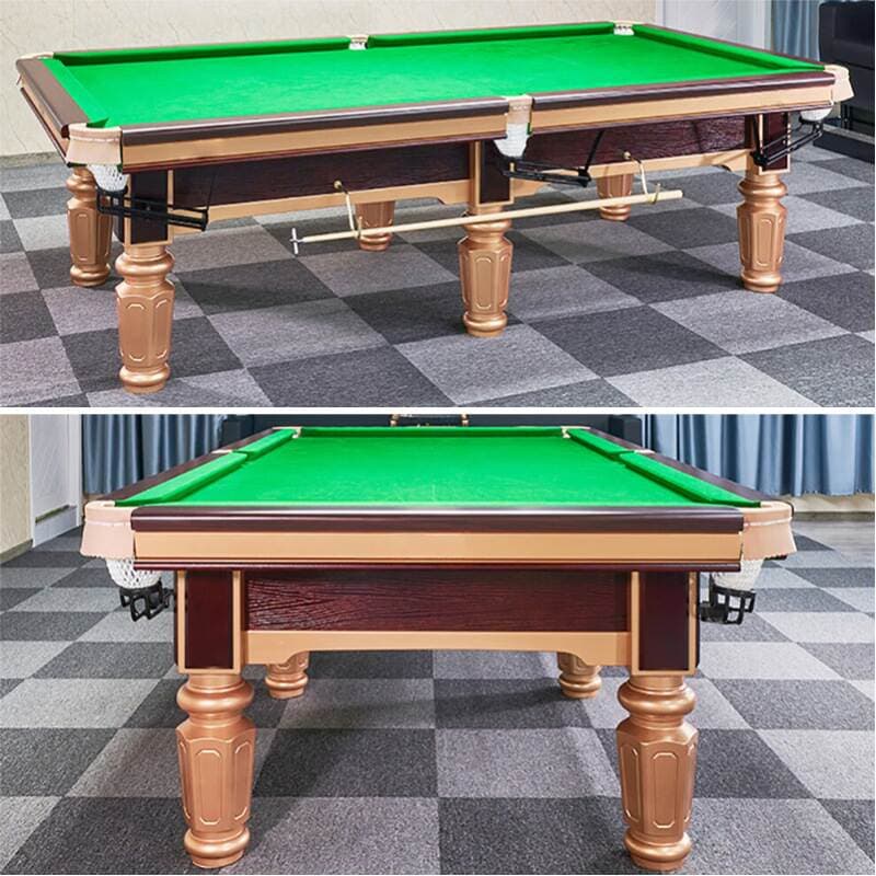 Qızıl Ayaqlı Fərdi Ağac Bilardo Stolu, Amerika Standart Qara Səkkiz, Göydaş Səthli 2
